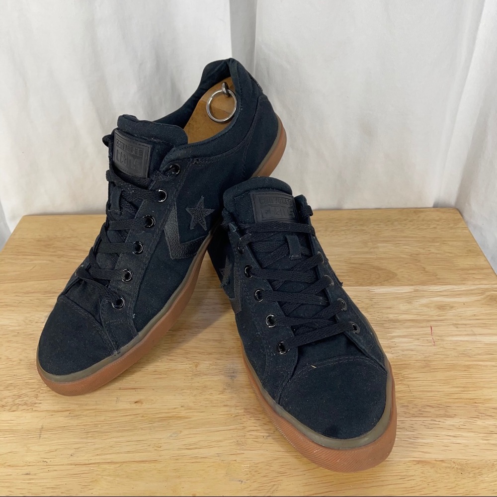 Converse black canvas runners